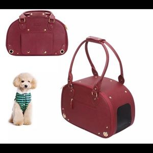 ❗️SOLD❗️PetsHome Dog Carrier - Wine Red - Portable